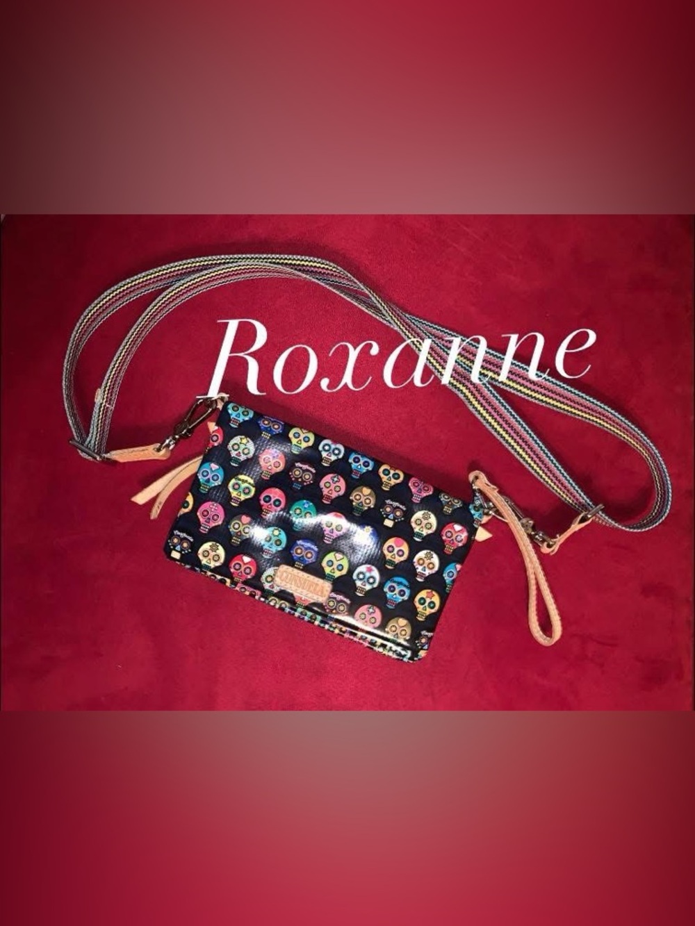 ***SOLD*** 
Multicolor Sugar Skull Crossbody Bag